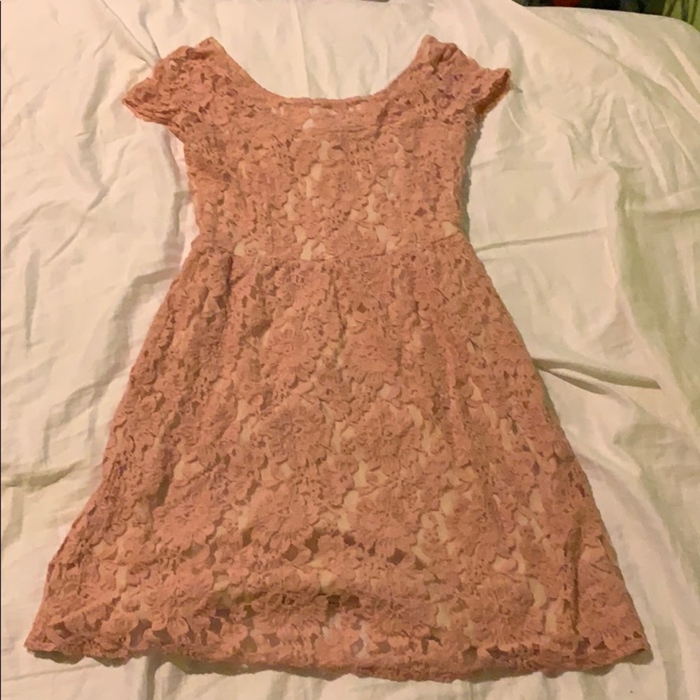 Pink floral American eagle dress size S